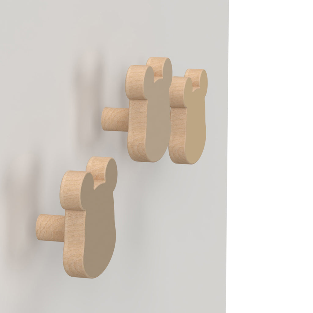 Træknager Bjørn, 3-pack