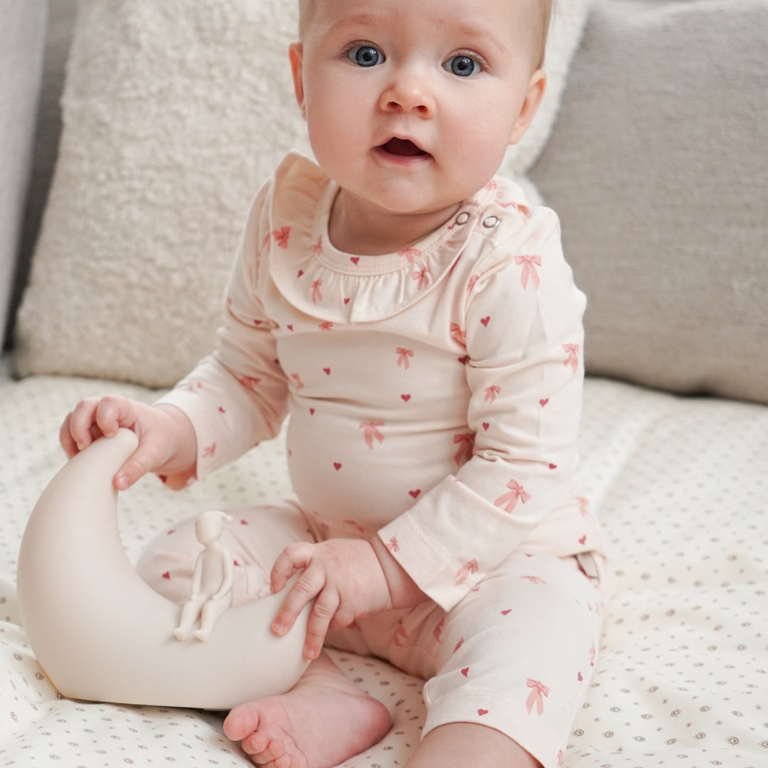 Baby Leggings Clara 56 cm - GOTS - Bows