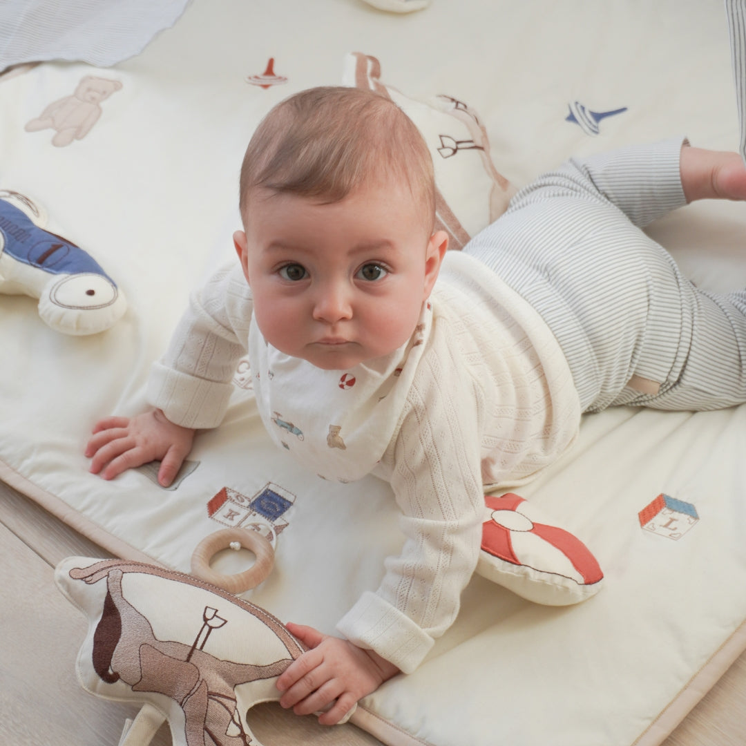 Baby Leggings Clara 56 cm - GOTS - Classic Stripes Blue