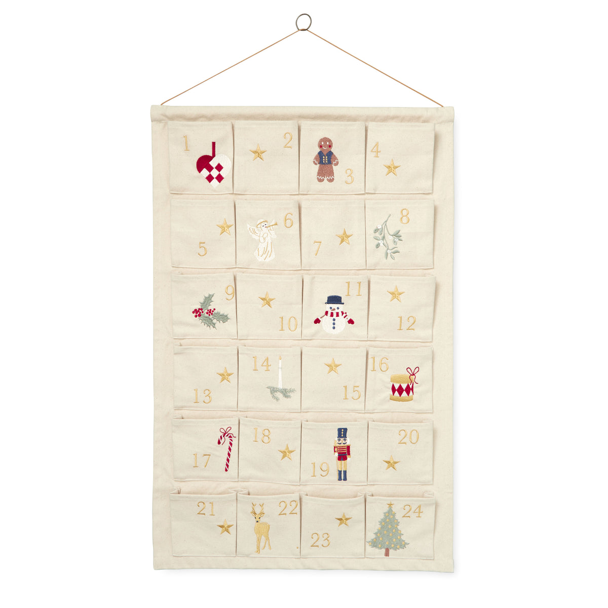 Julekalender - GOTS - Beige