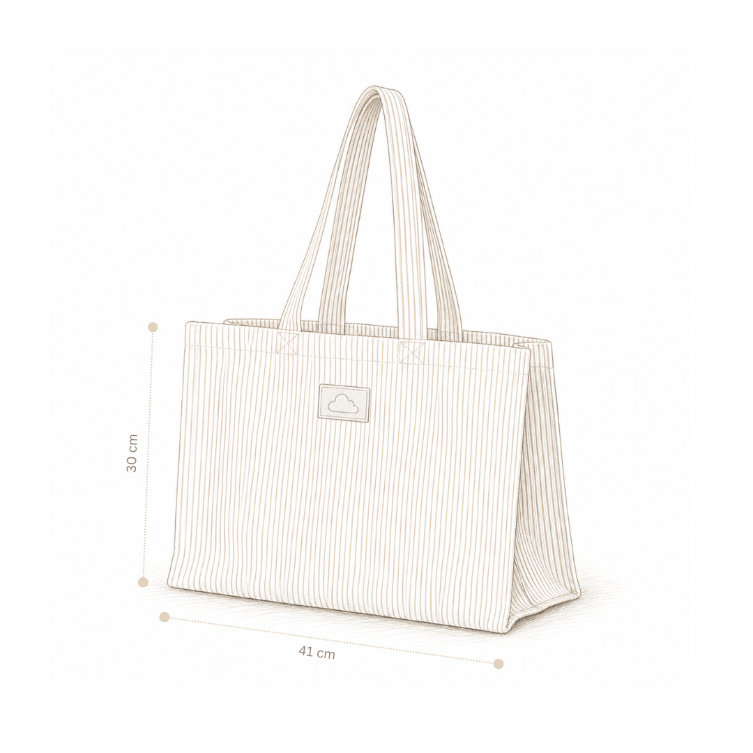 Kanvas Tote bag - GOTS - Bows