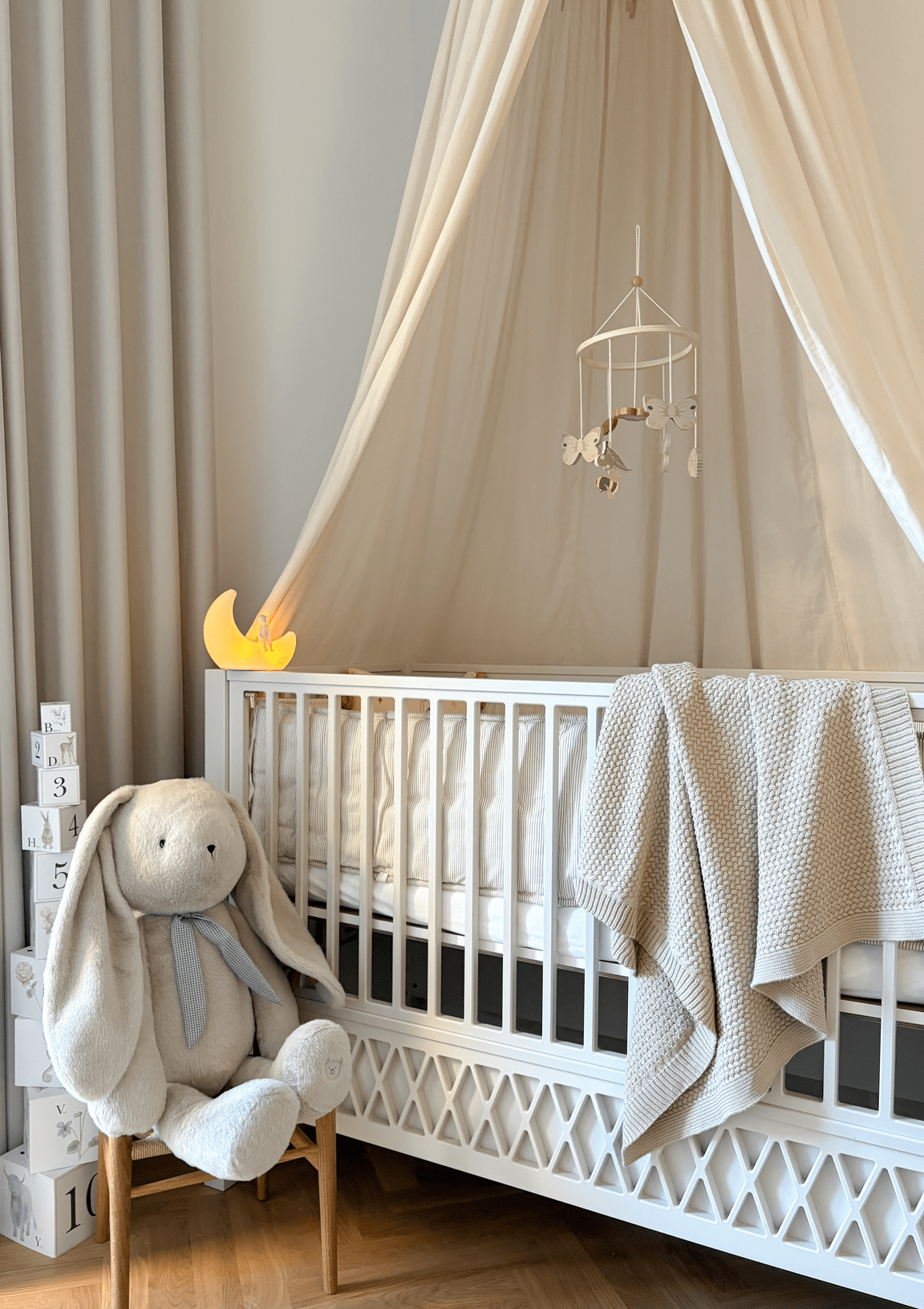 Harlekin Babyseng, 60x120cm - Hvid
