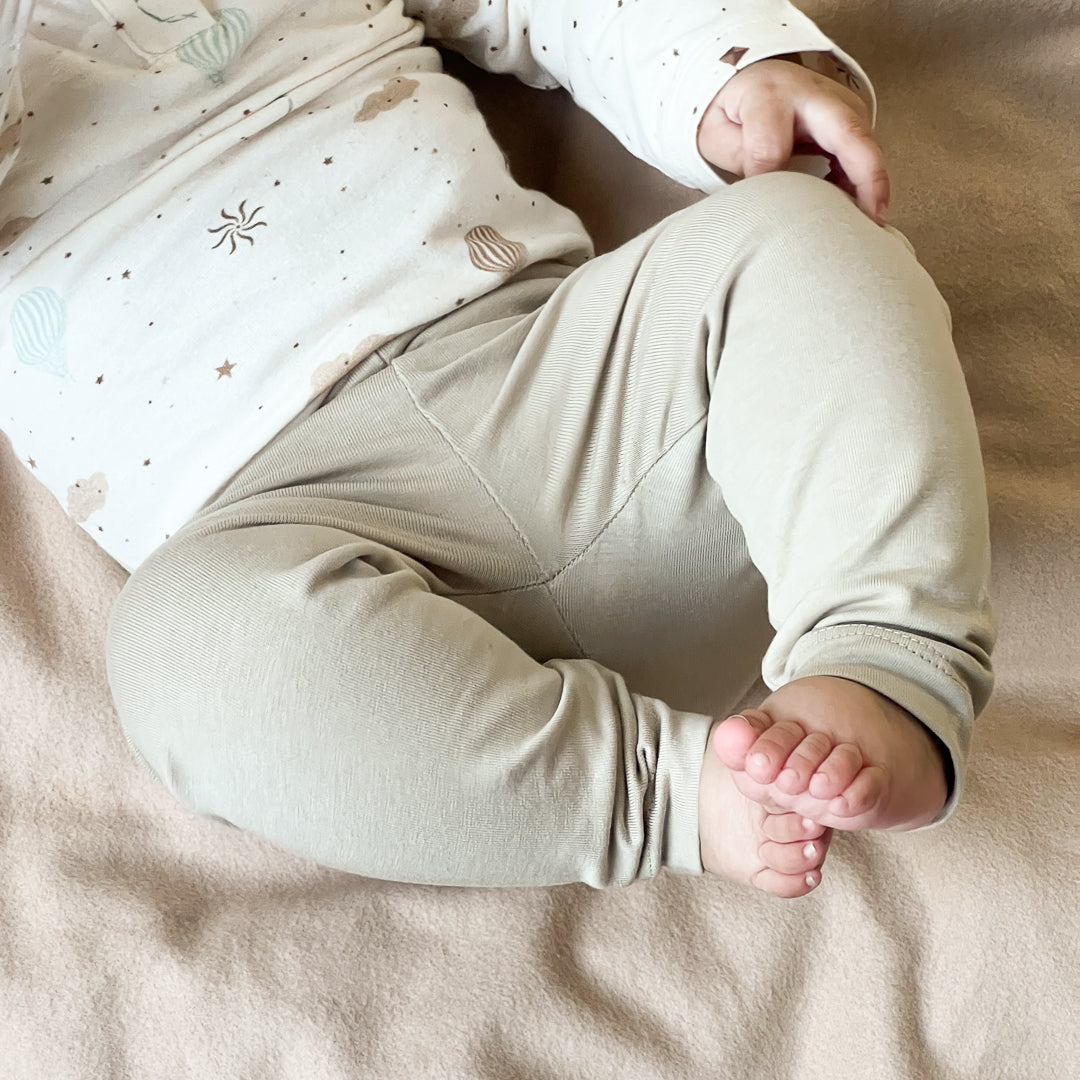 Baby Leggings Louie 56 cm - GOTS - Praline