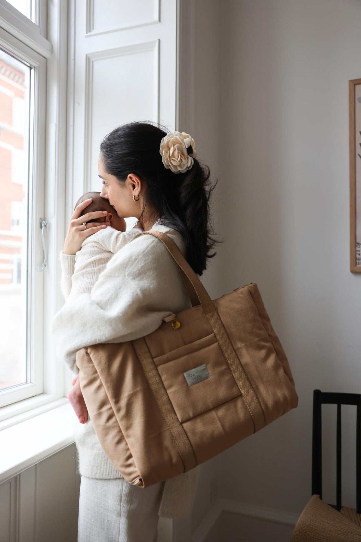Foldbar Pusletaske - OCS - Latte