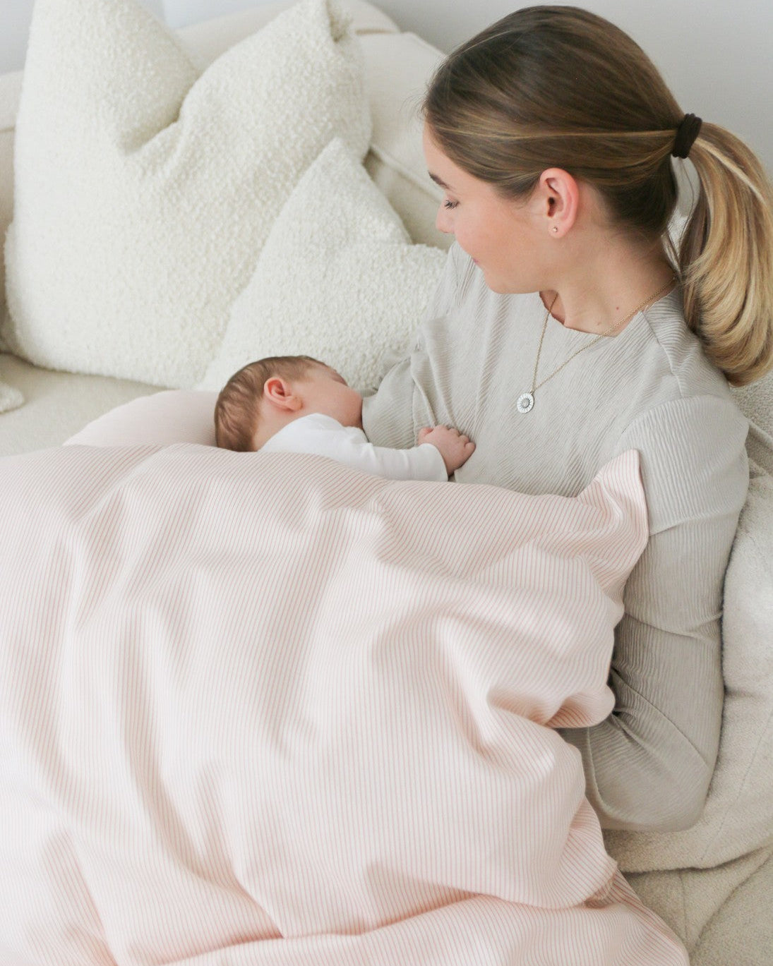 Sengetøj, Baby, 70x100cm - GOTS - Classic Stripes Rose