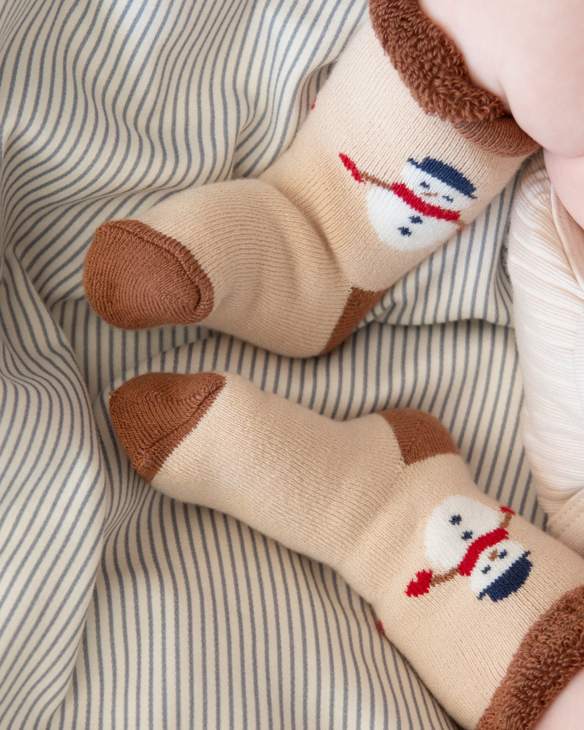 Frottéstrømper Safi, 3-pack - Snowman