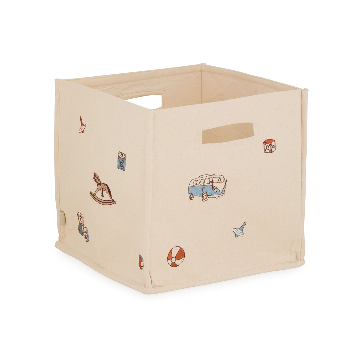 Opbevaringskurv canvas - GOTS - Vintage Toys