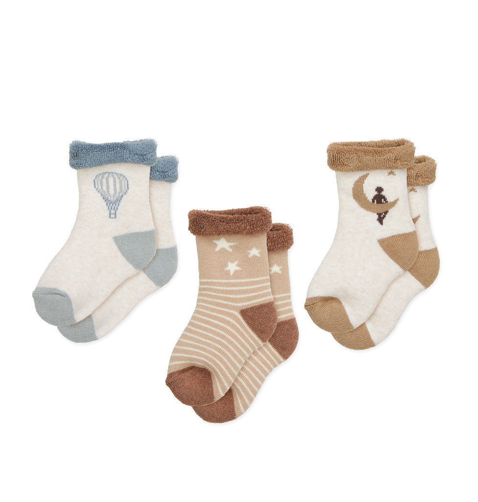 Frottéstrømper Safi, 3-pack - Dreamland