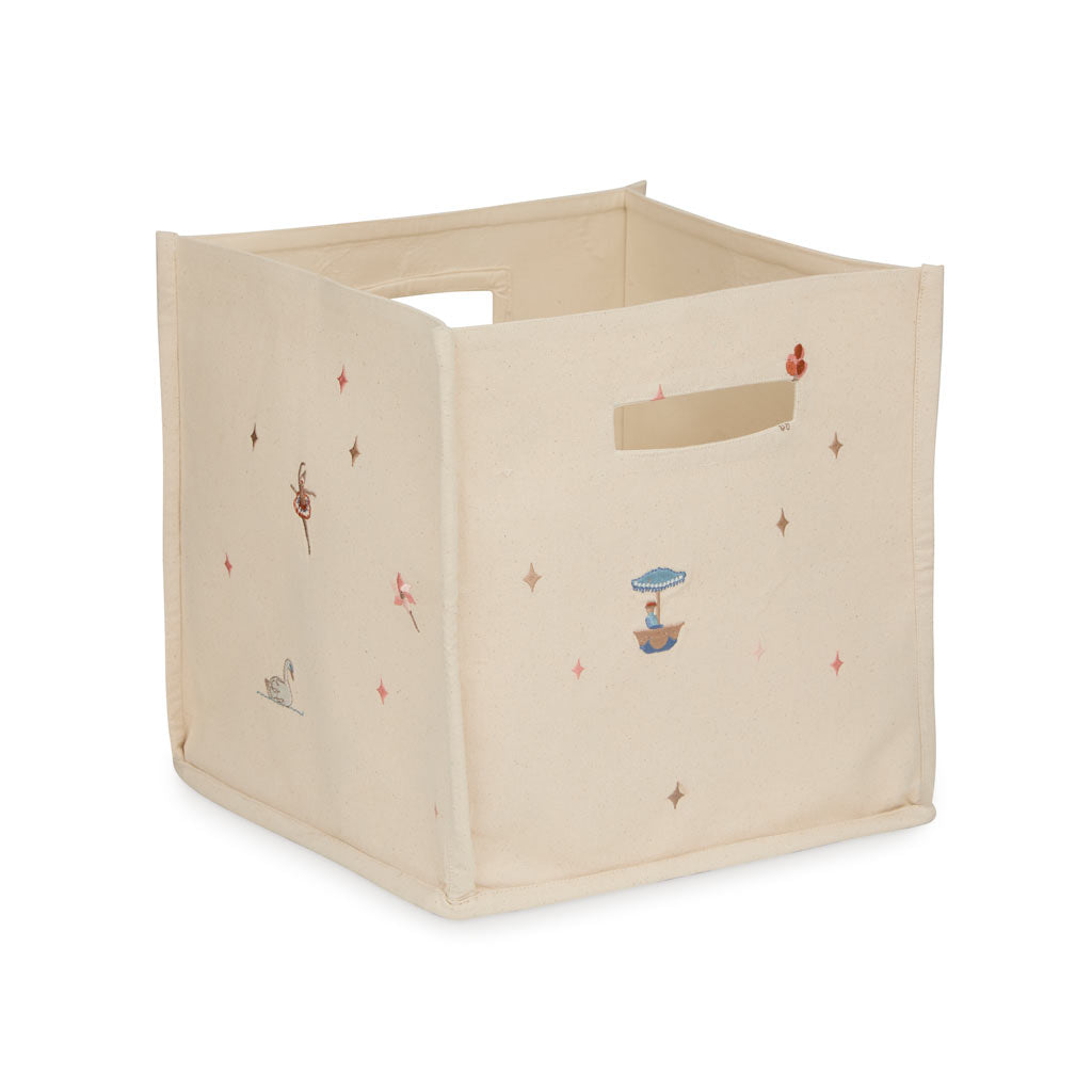 Opbevaringskurv canvas - GOTS - Carousel