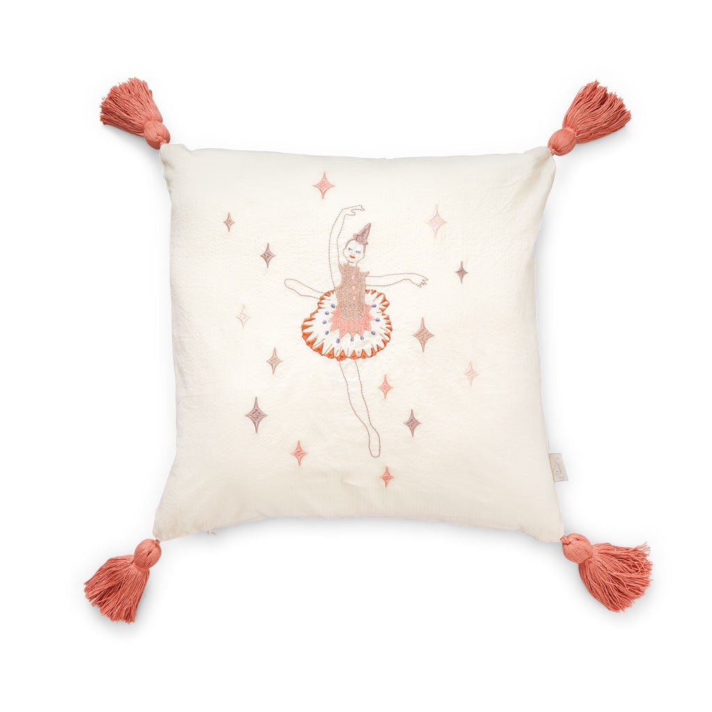 Broderet pude - OCS - Ballerina
