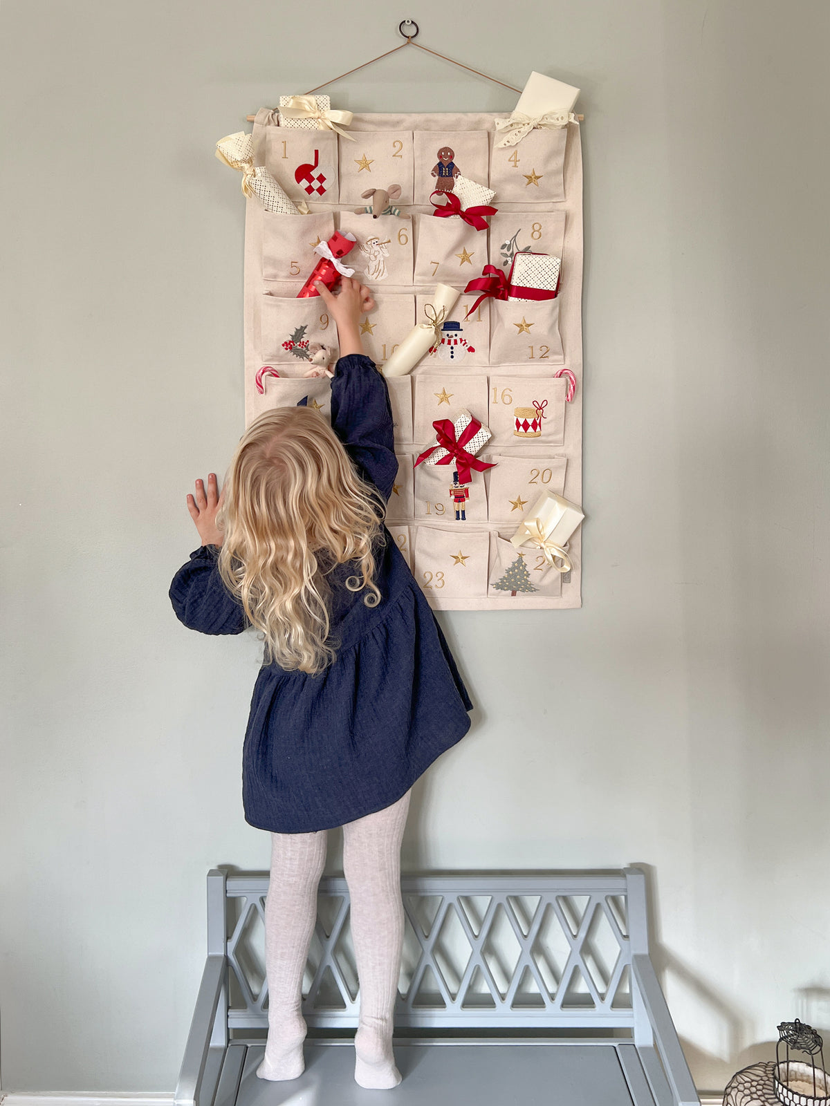 Julekalender - GOTS - Beige