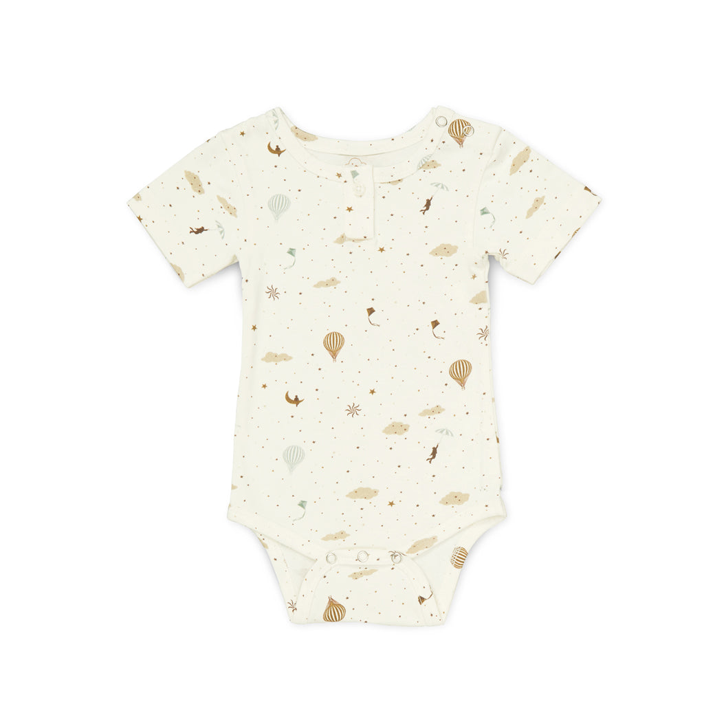 Kortærmet Body Elliot, 56 cm - GOTS - Dreamland