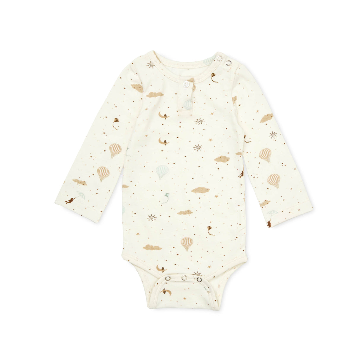 Langærmet Body William, 56 cm - GOTS - Dreamland