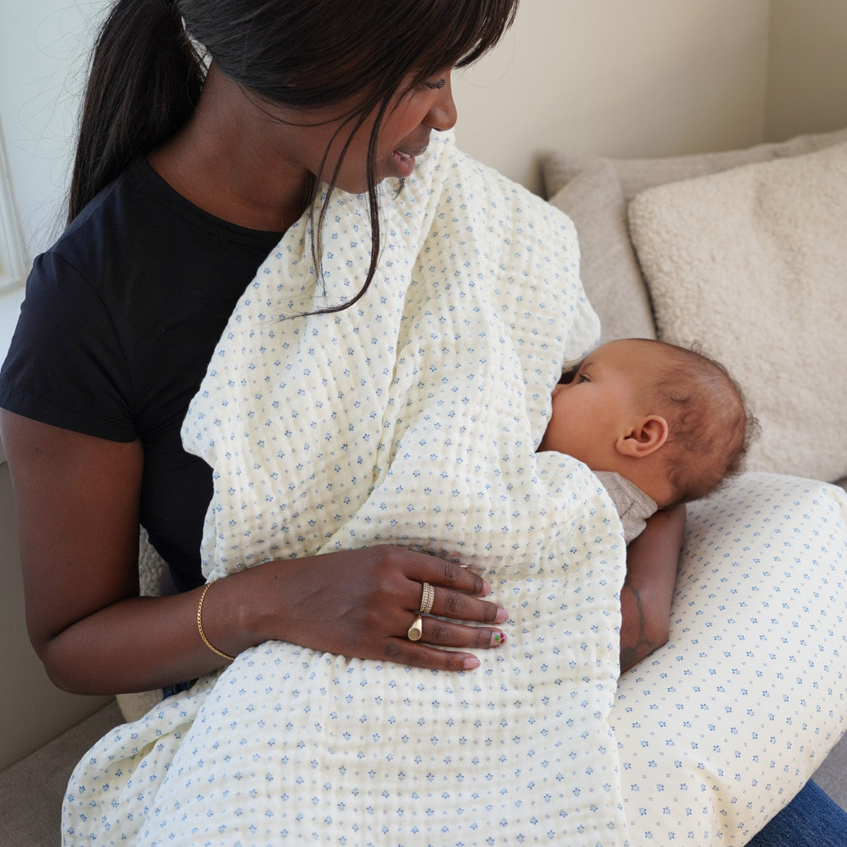 Muslin Babytæppe - GOTS - Caprice