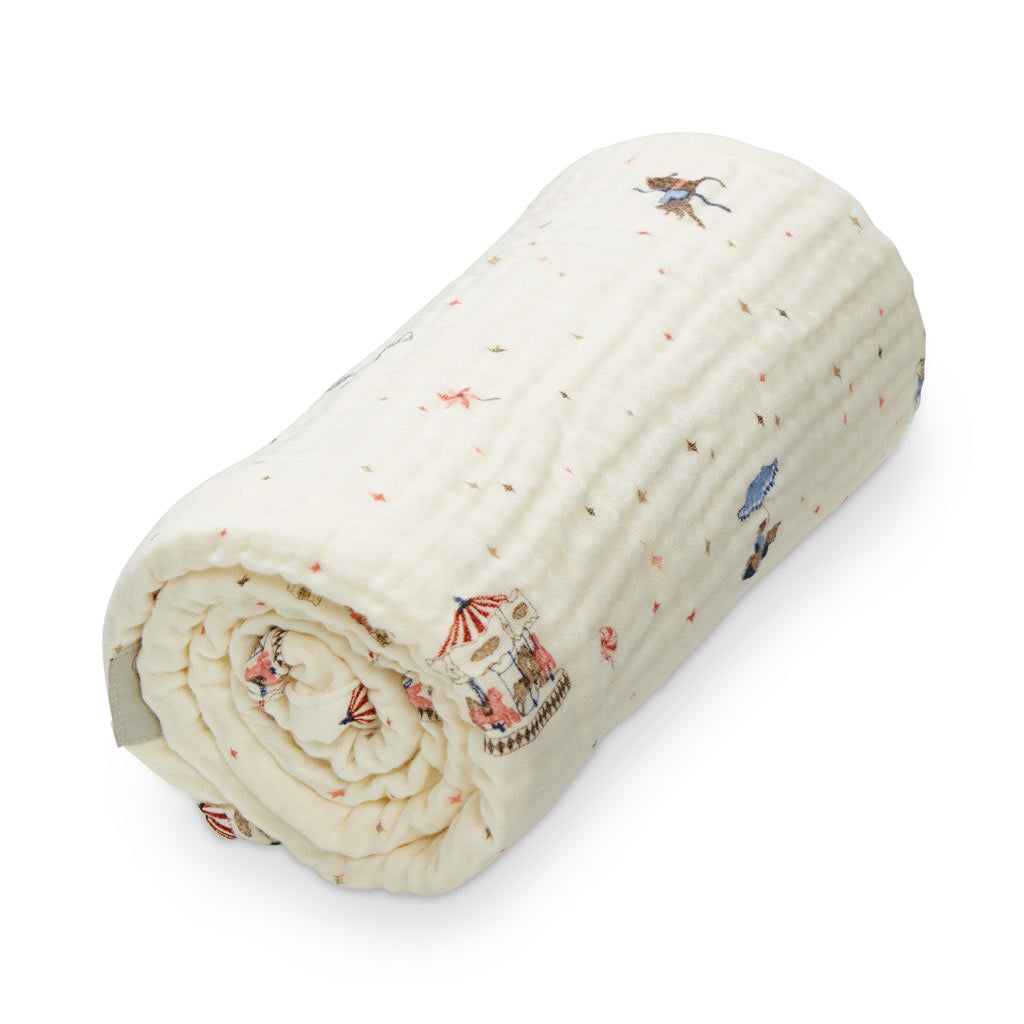 Muslin Babytæppe - GOTS - Carousel