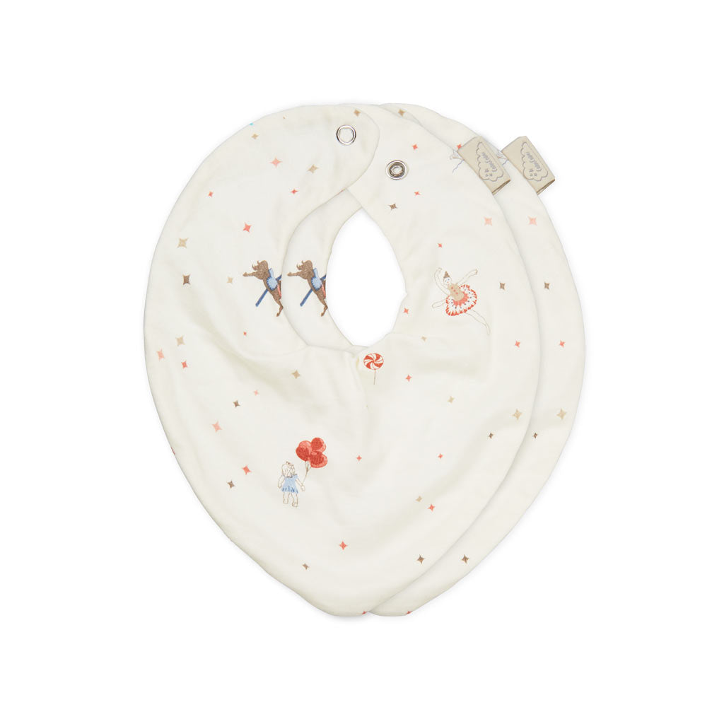 Bandana Savlesmæk, 2-pak - GOTS - Carousel