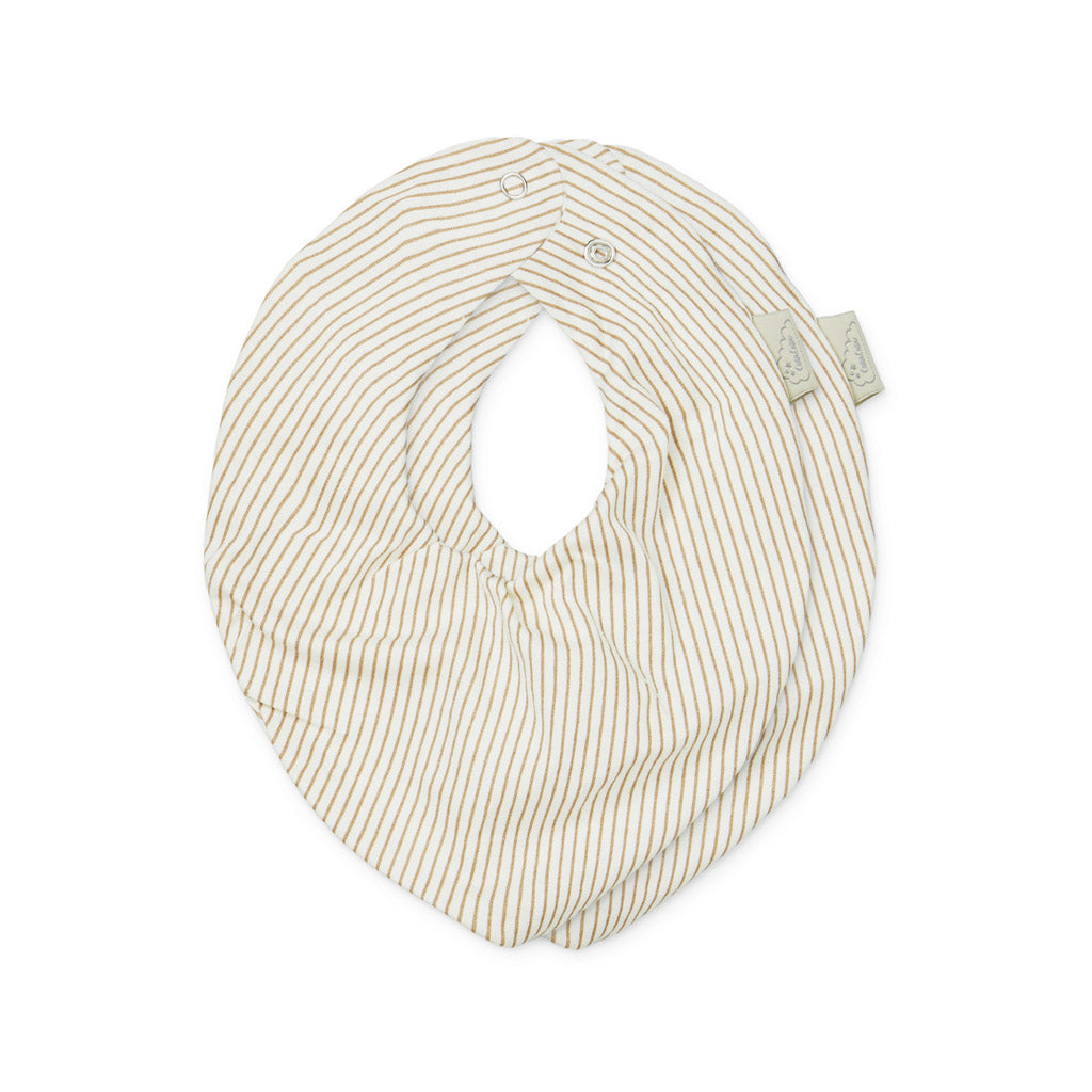 Bandana Savlesmæk, 2-pak - GOTS Brune striber