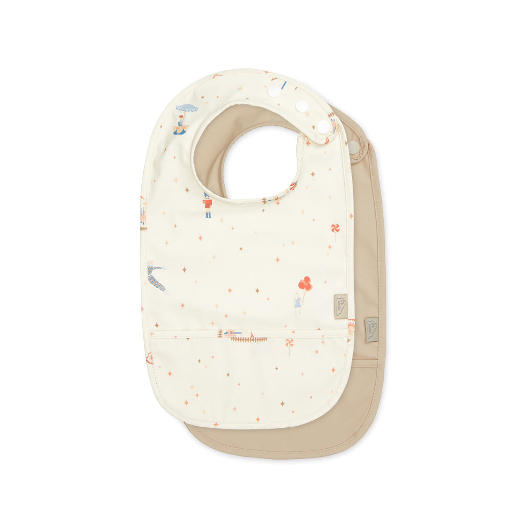 Hagesmække med lomme, 2-pack - Carousel
